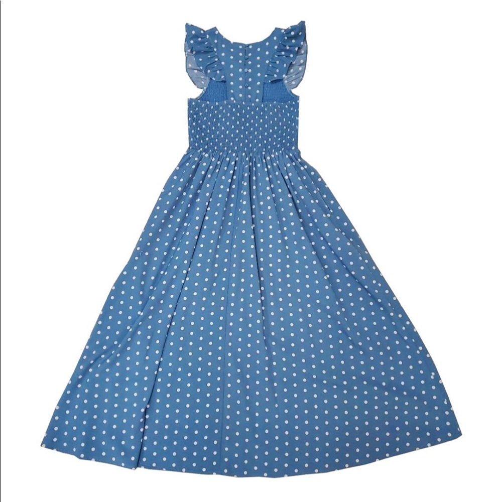 Melloday blue polka dot dress